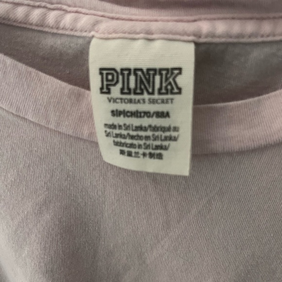 Light pink crop t-shirt with colorful dog on back - Picture 2 of 6